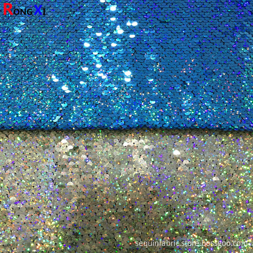 5MM Dream Laser Bling marineblauer Paillettenstoff